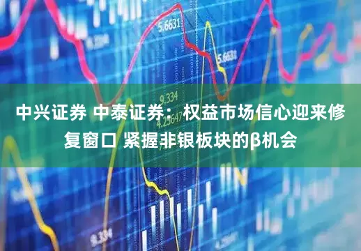 中兴证券 中泰证券：权益市场信心迎来修复窗口 紧握非银板块的β机会
